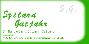 szilard gutjahr business card
